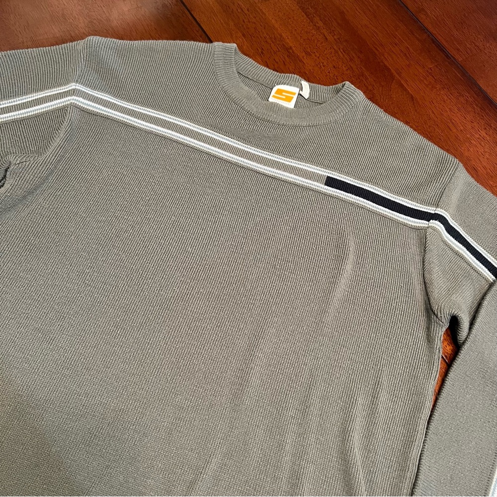 Men's Crewneck Sweater - Olive Green